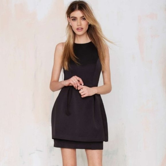 NWT Keepsake Counter Attack Black Cocktail Dress - Picture 1 of 8